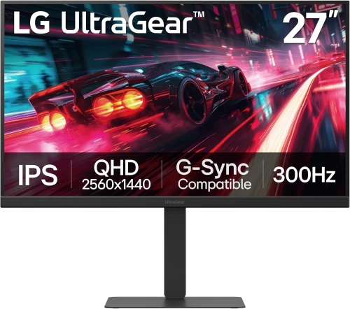 LG 27G640A-B 27" QHD IPS - 300Hz - 1MS - 1.07B Colors - G-Sync & FreeSync - Vesa HDR400 - Pivot - Speaker
