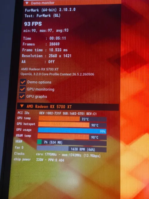Rx 5700xt 08GB XFX THICC III ULTRA