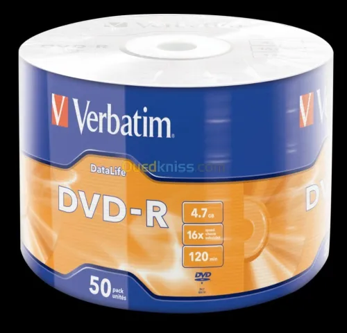 DVD VIERGE VERBATIM BOITES DE 50 Pcs