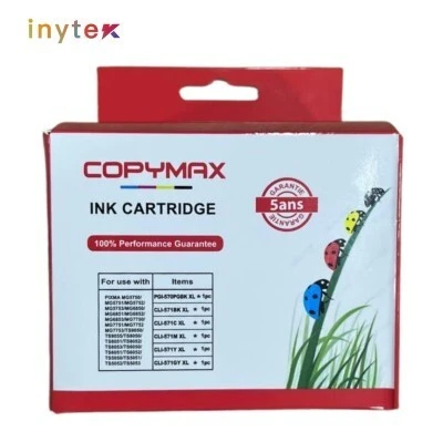 PACK DE CARTOUCHE COULEUR COPYMAX C570-571 CANON COMPATIBLE