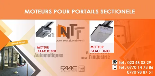 MOTEURS POUR PORTAILS SECTIONNELLE