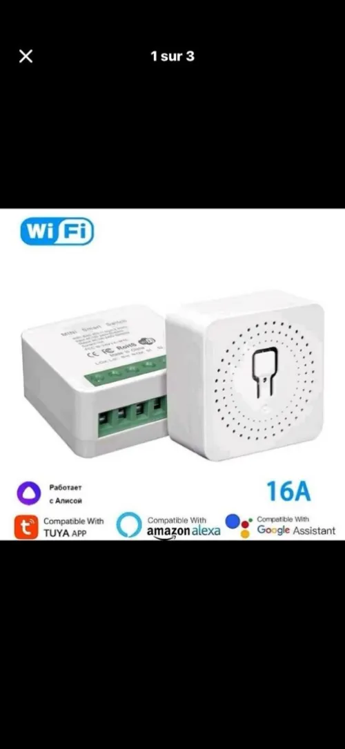 Mini switch wifi Tuya 16A
