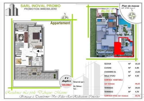 Vente Appartement Duplex F3 F4 Béjaïa Beni ksila