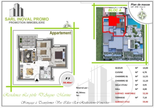 Vente Appartement F3 Béjaïa Beni ksila