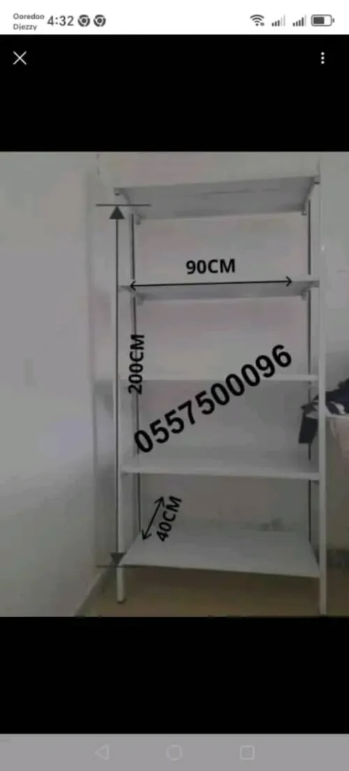 رفوف حديدية للتخزين