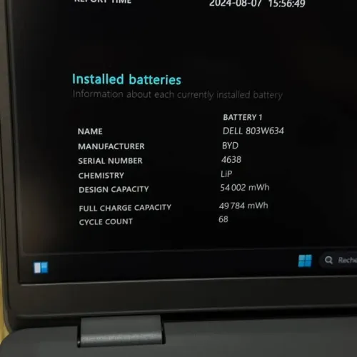 DELL LATITUDE 3540 / 13th I5-1335U / 8Go DDR4 / 256SSD / 15.6 FHD
