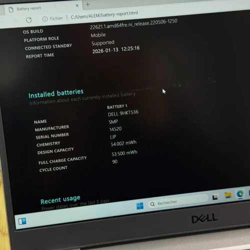 Dell Latitude 3340 / i5-1335U / 8 Go DDR5 / 256 Go SSD / 13.3 FHD
