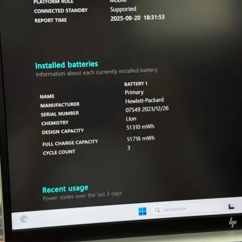 HP ELITEBOOK 845 G10 / AMD RYZEN 5 PRO 7450U / 16Go DDR5 / 512SSD / 14 FHD+