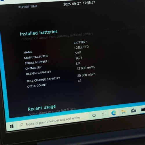 LENOVO IDEAPAD 1 / RYZEN 5 5500U / 8Go DDR4 / 256SSD / 14 FHD