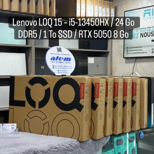 Lenovo LOQ 15 / i5-13450HX / 24 Go DDR5 / 1 To SSD / RTX 5050 8 Go / 15.6 FHD 144Hz