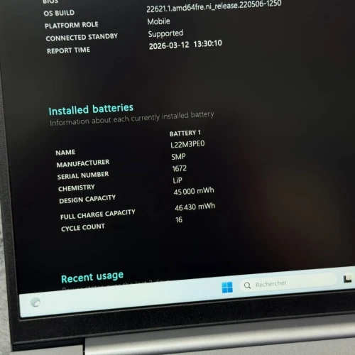 Lenovo ThinkBook 14 G7 ARP / Ryzen 7 7735HS / 16 Go DDR5 / 512 Go SSD / 14 FHD+