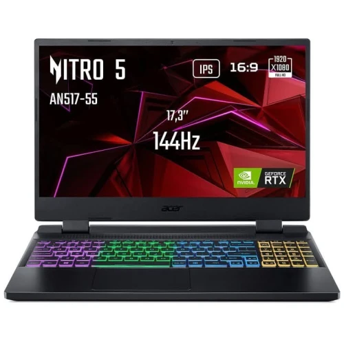 ACER NITRO 5 / 12th I5-12450H / 16Go DDR5 / 512SSD / NVIDIA RTX 4050 6Go / 17.3 FHD 144Hz