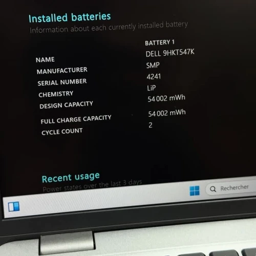 DELL LATITUDE 5450 / ULTRA 7 165U Vpro / 32Go DDR5 / 512SSD / 14 FHD