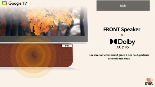 PORTABLE TV IRIS 24" G4030P 24POUCES GOOGLE TV FHD LED (Batterie +3h)