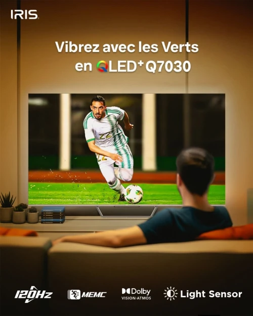 TV IRIS 65 Q7020 QLED ANDROID 14 GOOGLE TV 65POUCES UHD 4K 120Hz