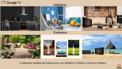 PORTABLE TV IRIS 32" G4030P GOOGLE TV HD LED (Power Bank)