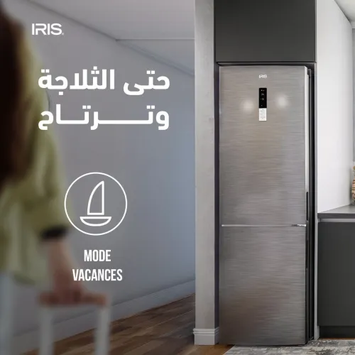 REFRIGERATUER IRIS IR-CN410 NO-FROST COMBINÉ INOX
