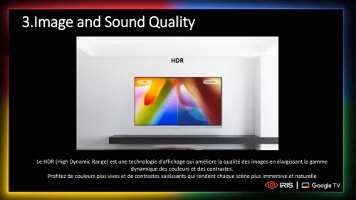 TV IRIS 60 G5030 ANDROID GOOGLE TV 60POUCES UHD 4K