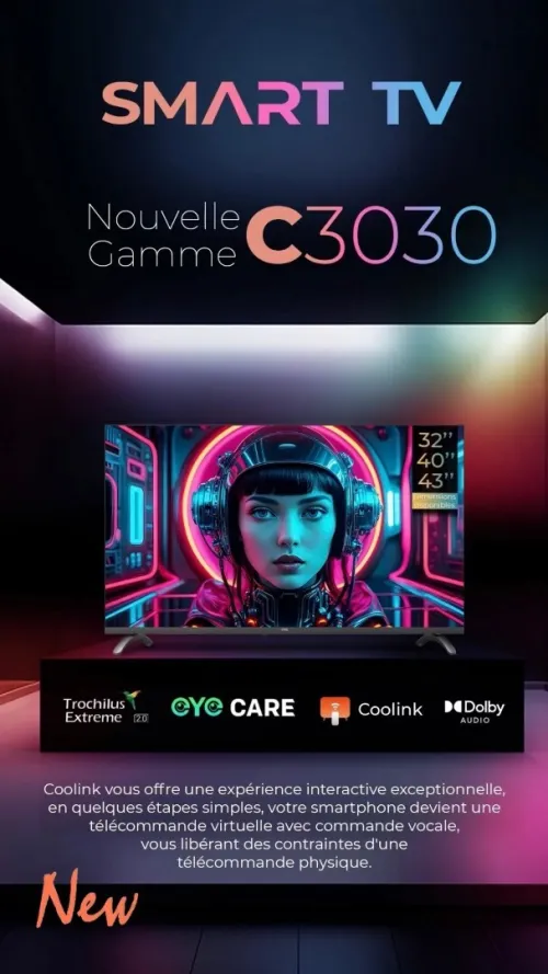 TV IRIS 32 C3030 SMART OS 32POUCES HD