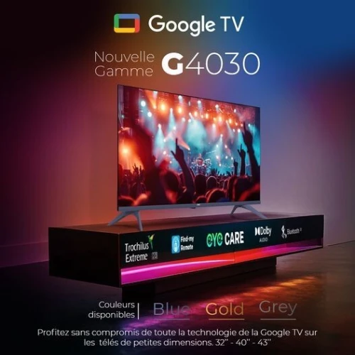 TV IRIS 32 G4030 ANDROID GOOGLE TV 32POUCES HD