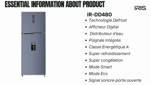 REFRIGERATEUR IRIS IR-DD480 DEFROST (AFFICHEUR DIGITAL)