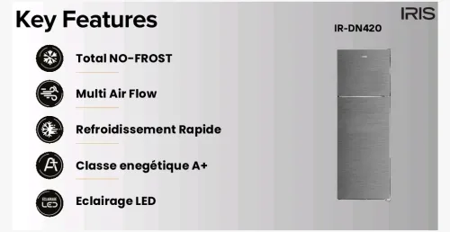 RÉFRIGÉRATEUR IRIS IR-DN420 NO-FROST 