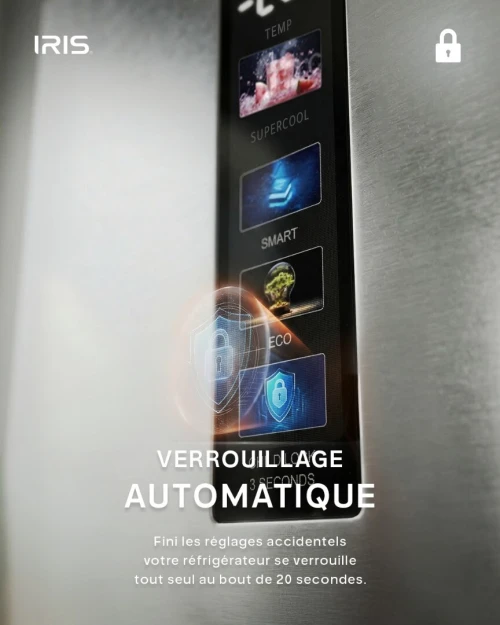 REFRIGERATEUR IRIS IR-DD660 DEFROST (AFFICHEUR DIGITAL)