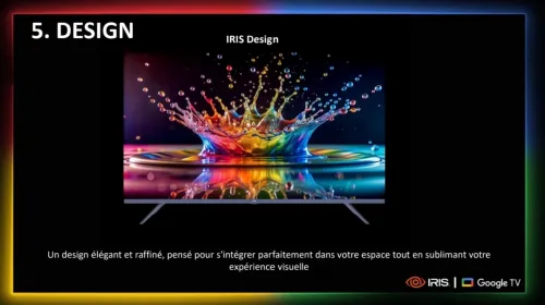 TV IRIS 55 G5030 ANDROID GOOGLE TV 55POUCES UHD 4K