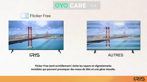 TV IRIS 50 Q7020 QLED ANDROID 14 GOOGLE TV 50POUCES UHD 4K 120Hz