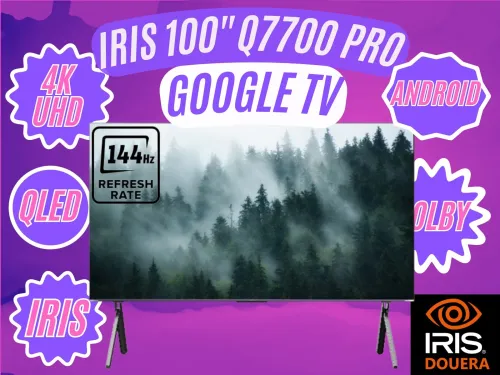 GAMING TV IRIS QLED Q7700 PRO GOOGLE TV UHD 4K 144Hz Matte (86"/100")