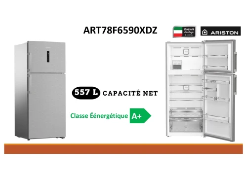 ARISTON REFRIGERATEUR 2 PORTES 557LITRES NOFROST INVERTER INOX
