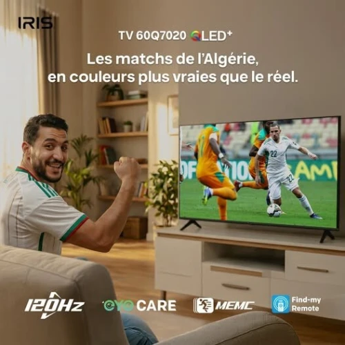 TV IRIS 60 Q7020 QLED ANDROID 14 GOOGLE TV 60POUCES UHD 4K 120Hz