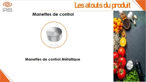 TABLE DE CUISSON IRIS 4 FEUX 60CM