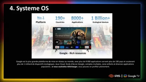TV IRIS 60 G5030 ANDROID GOOGLE TV 60POUCES UHD 4K