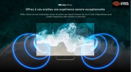 TV IRIS 75 Q7030 QLED ANDROID GOOGLE TV 75POUCES UHD 4K 120Hz