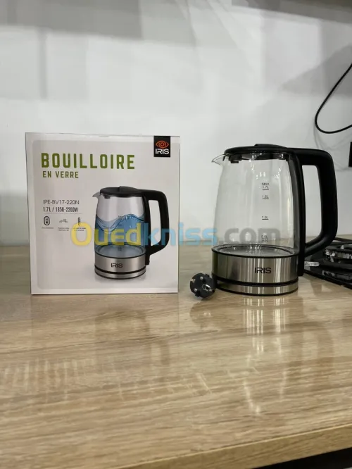 BOUILLOIRE EN VERRE IRIS IPE-BV17-220N 2200W 1.7L