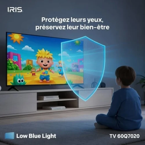 TV IRIS 55 Q7020 QLED ANDROID 14 GOOGLE TV 55POUCES UHD 4K 120Hz