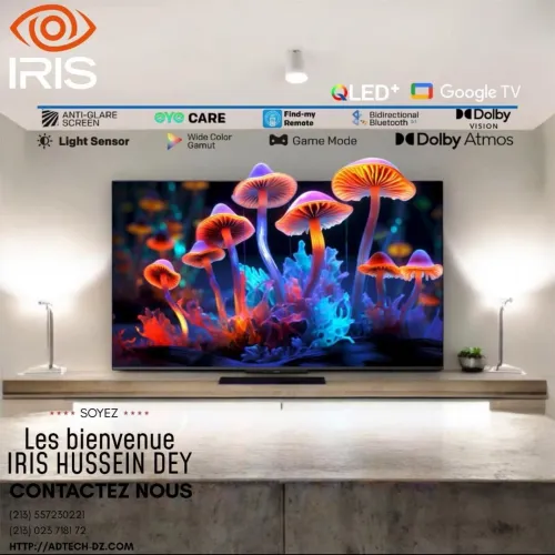 TV IRIS 65 Q7030 QLED+ ANDROID GOOGLE TV 65POUCES UHD 4K
