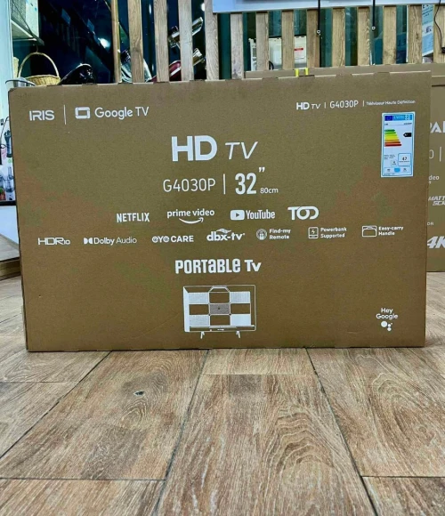 PORTABLE TV IRIS 32" G4030P GOOGLE TV HD LED (Power Bank)