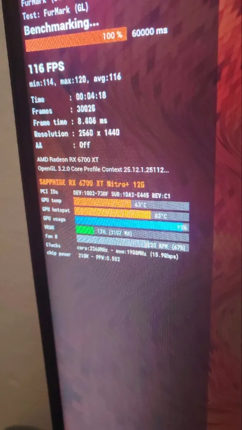 Rx 6700xt 12g sapphire nitro +