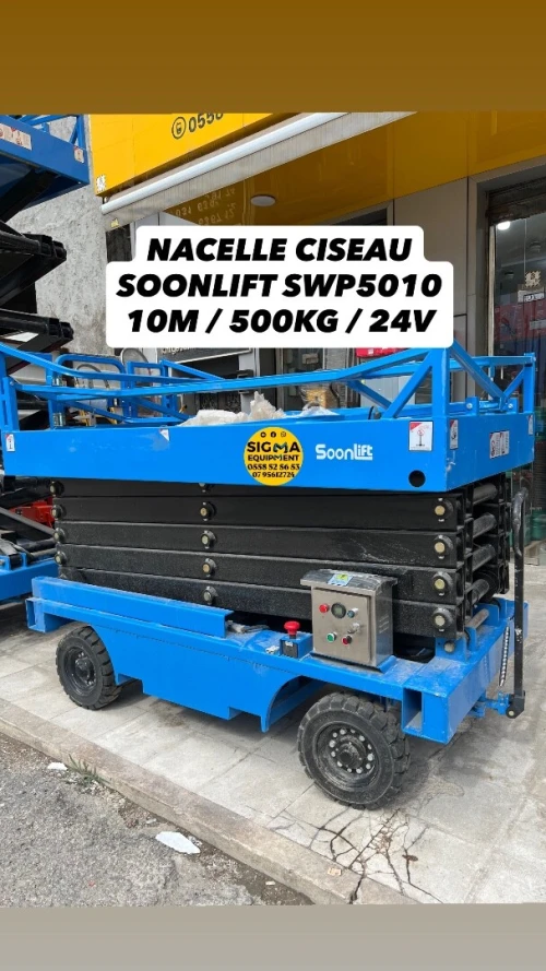 NACELLE 10M / TELESCOPIC / CISEAU / 220V / 24V
