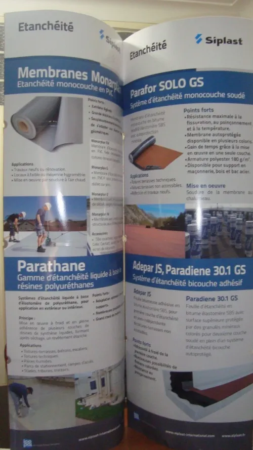 Etanchéité moderne APP-SBS-P.V.C