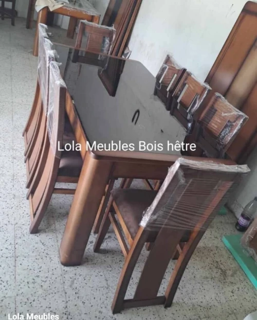 Table de cuisine et salon boit être 6 chaise