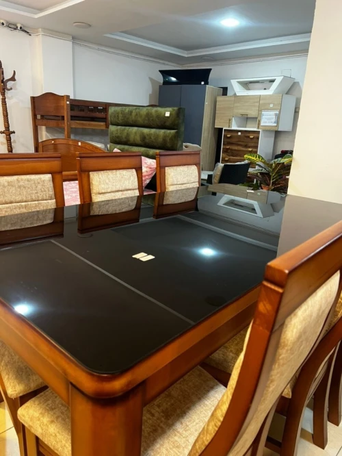 Table à Manger en Bois de Hêtre + 6 Chaises PROMO 