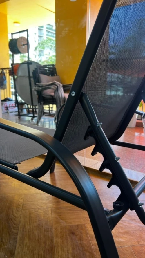 CHAISE LONGUE EN METAL EPOXY REGLABLES