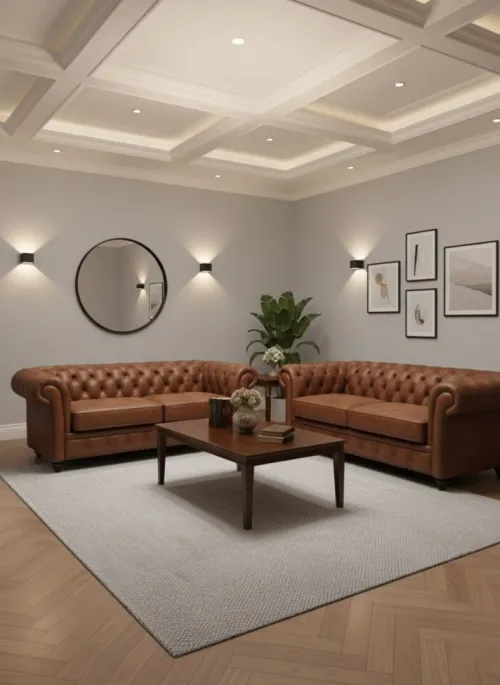SALON SEMILI CUIRE SUR MESURE