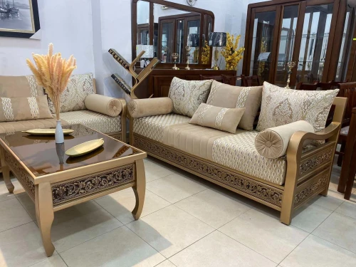 SALON MARROCAIN L EN BOIS HETRE BEIGE