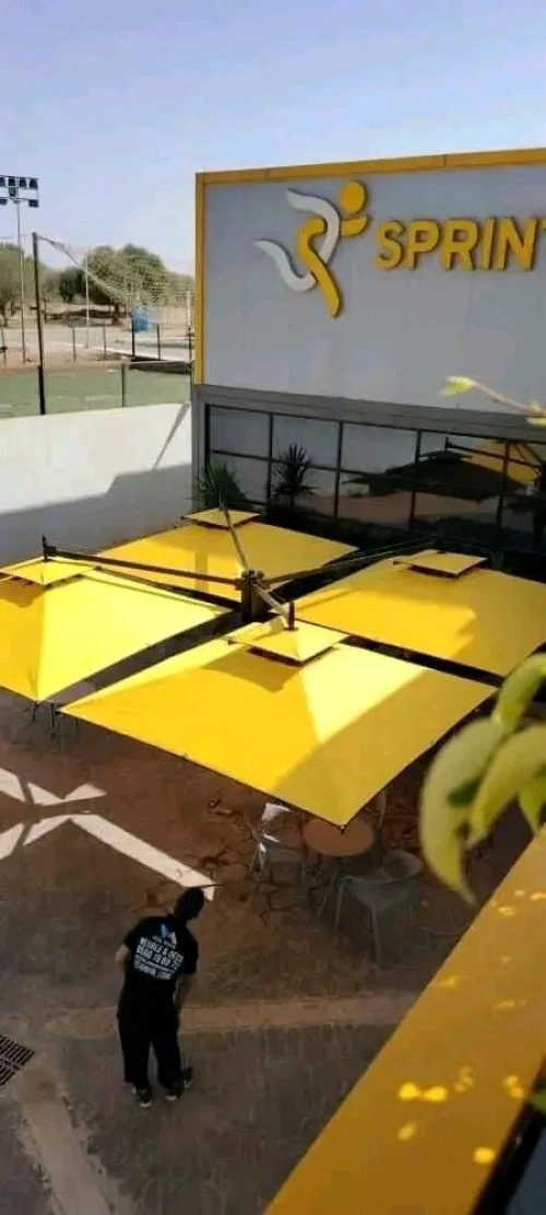 Parasol 3 m sur 3m /6m sur 3m /6m sur 6m avec socle et sans socle structure en aluminuim