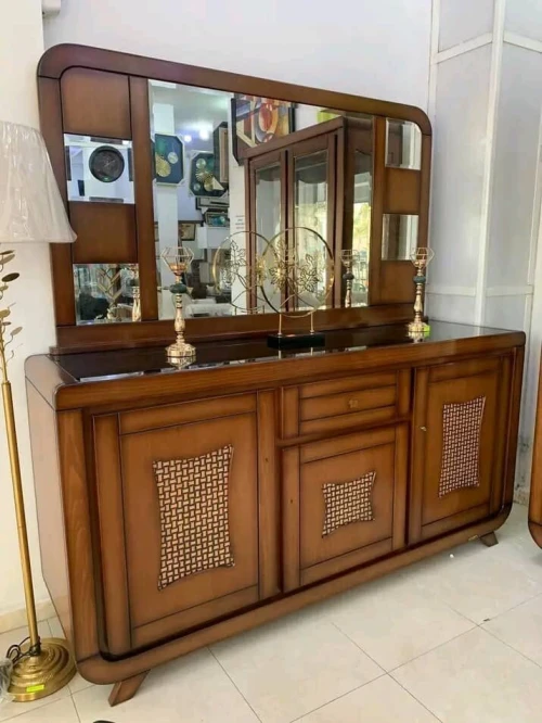 Bahut  en bois hetre avec miroir