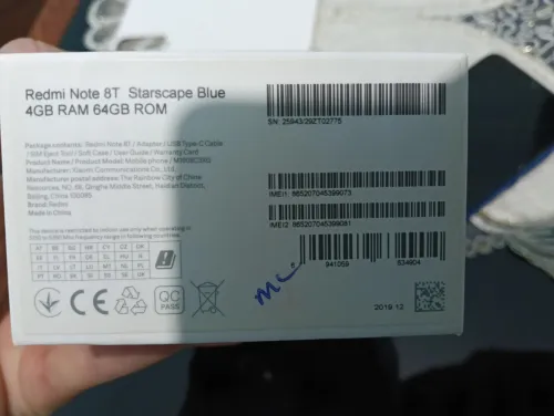 Redmi note 8T Note 8T